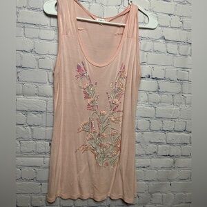 Studio Y pale pink top with beautiful beading and embroidery